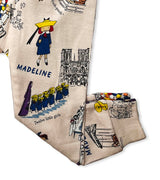 Pajama pants featuring Madeline and Parisian landmarks