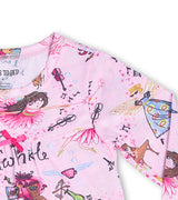 Detail of fairy and musical notes on Twinkle nightdress