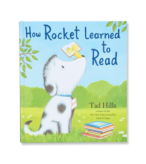 Front cover of How Rocket Learned to Read children’s book by Tad Hills