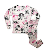 Eloise long sleeve pajama set with allover illustrated print