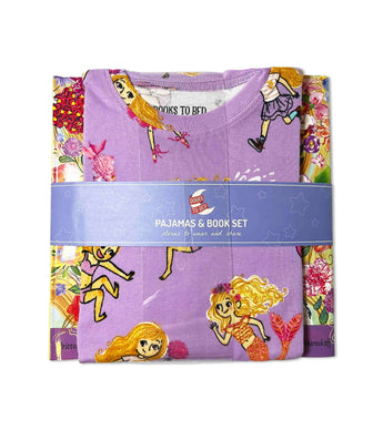 Florabelle pajamas and book set in packaging