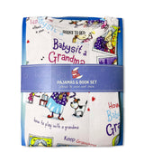 How to Babysit a Grandma pajama set and book in Books to Bed packaging