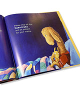 Open page from Llama Llama Red Pajama book with illustration of Baby Llama