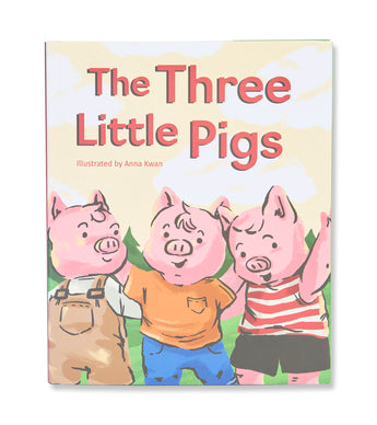 The Three Little Pigs hardcover book, illustrated by Anna Kwan