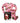 Pink Christmas pajama set with Santa and reindeer print, plus 'Twas the Night Before Christmas book