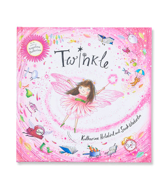 Twinkle hardcover book cover with fairy illustration