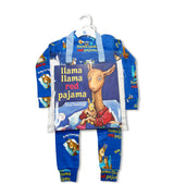 Llama Llama Red Pajama blue pajama set with matching book by Anna Dewdney