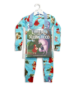 Little Red Riding Hood pajama set with matching hardcover book