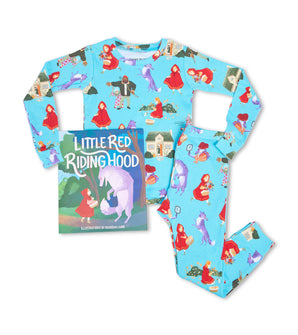 Little Red Riding Hood pajamas and book laid out together