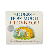 Guess How Much I Love You board book cover with hares