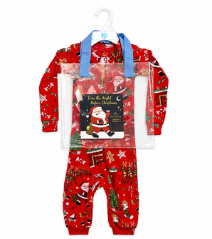 Twas The Night Before Christmas - Red Hanger Baby Coverall With Book